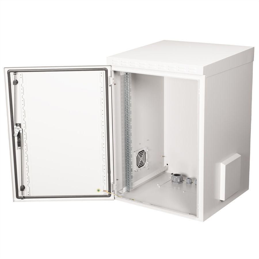 ROLINE 19-Zoll Wandgehäuse Pro 16 HE, 600x600 BxT IP55 outdoor grau