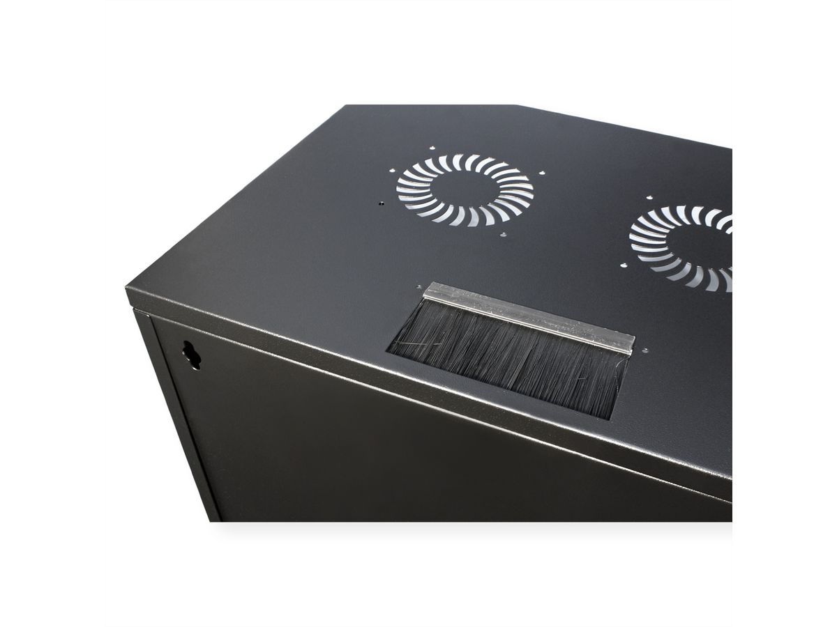 ROLINE 19" Boîtier mural Basic 12U, 540x400 LxP En kit noir