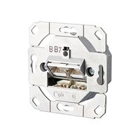 BTR Boîtier de raccordement double UP0 encastrable E-DAT, Cat 6