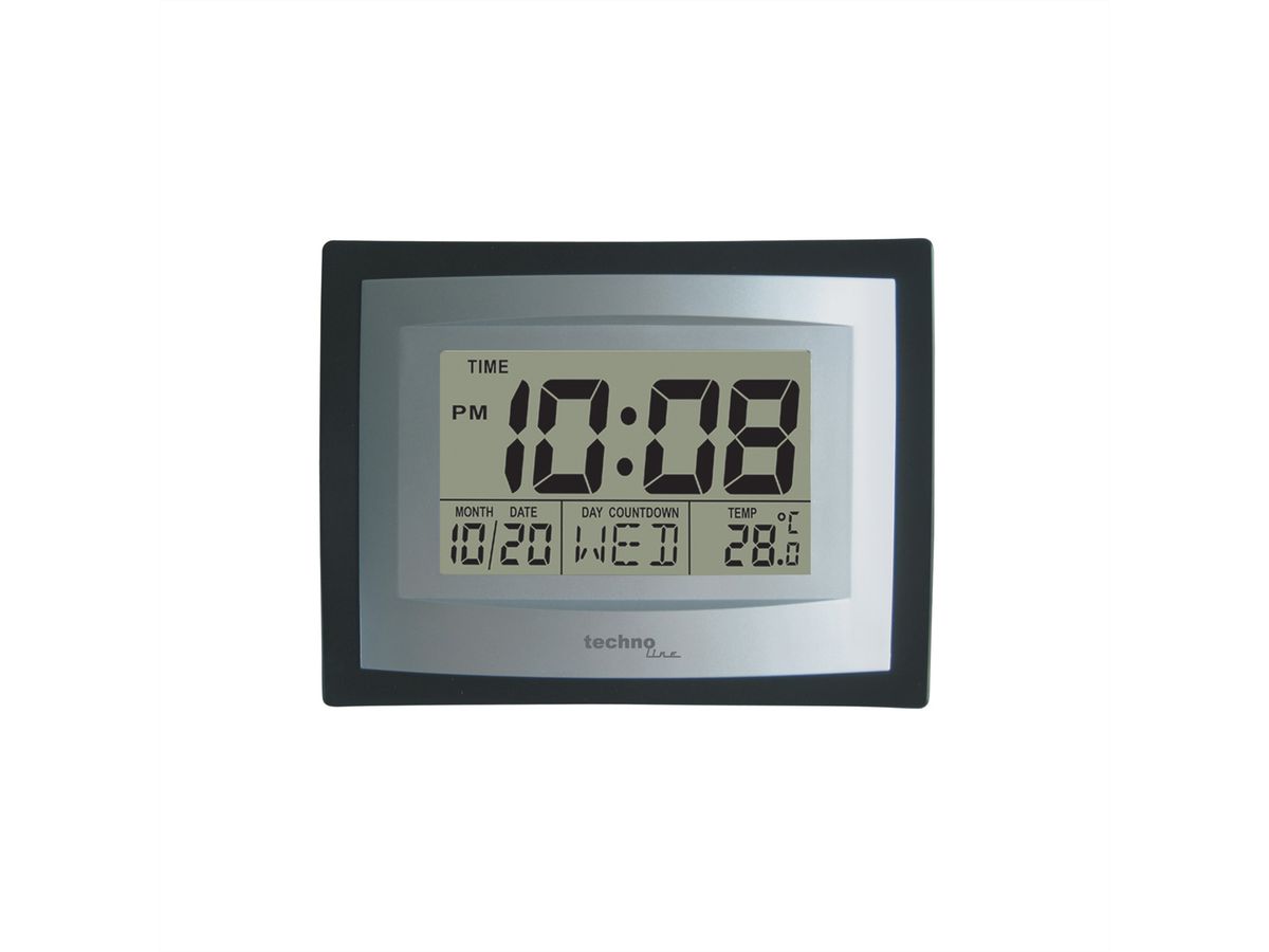 TechnoLine horloge murale WS8004 numérique