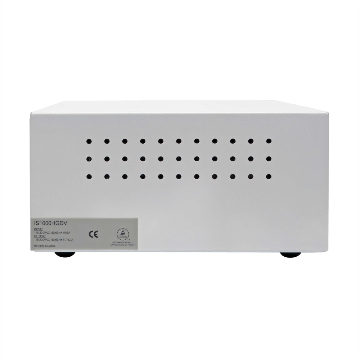 Eaton Isol. Trafo Dual-Volt. 115/230V 1000W 60601-1 Medical C14 In 8 C13 Out