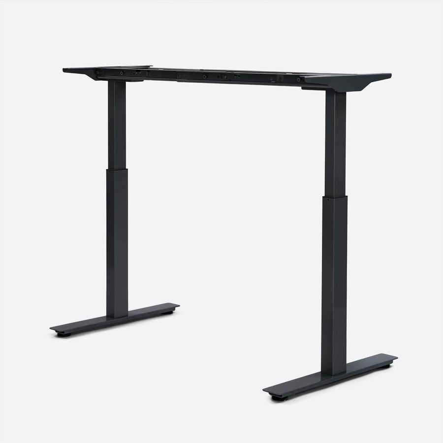 WRK21 Piètement de table Work gris, 100-180 x 60 / 66,5-130,5 cm de hauteur