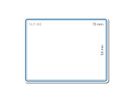 SEIKO SLP-NB Etiquette pour Badge blanche bordure bleue