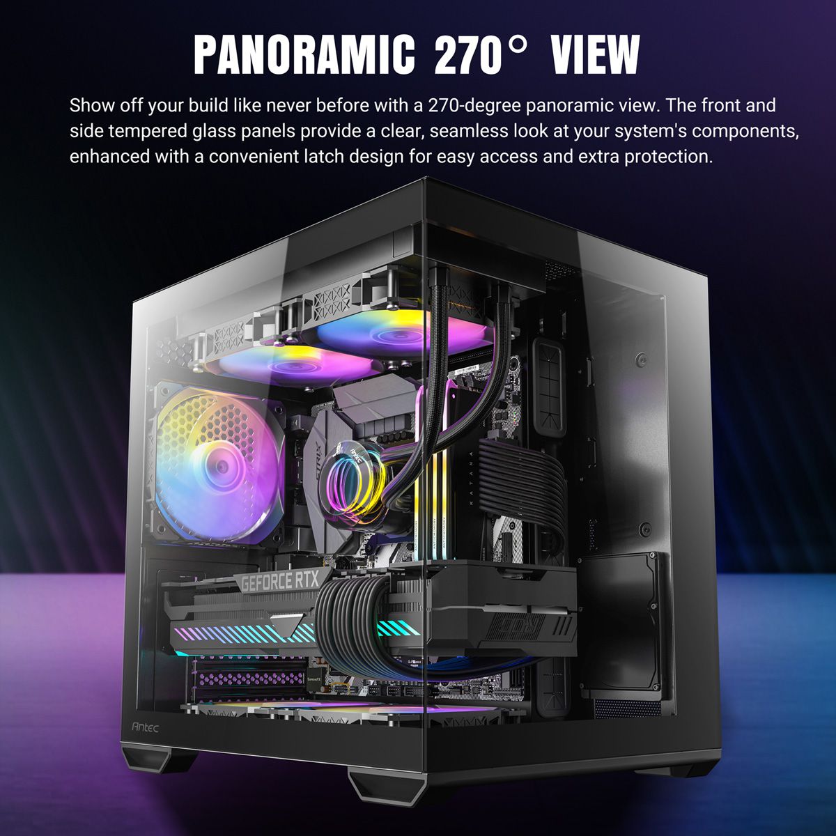 ANTEC CX60M ARGB Boîtier PC Mini Tour Micro-ATX, blanc