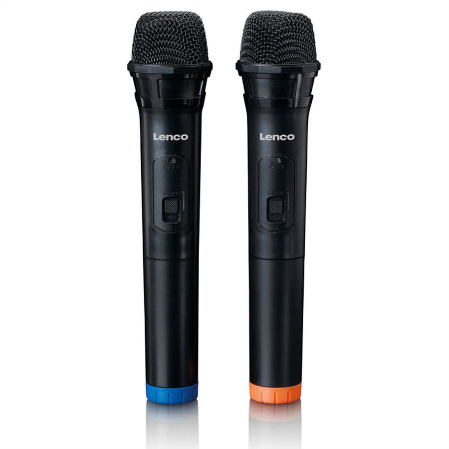 Lenco PA-220BK, 2 microphones,, BT, lumière de fête, 120W RMS