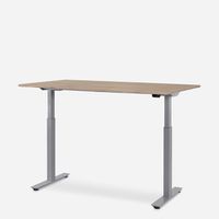 WRK21 Schreibtisch Smart 160 x 80 cm, Höhenverstellbar, Kendal Eiche / Grau