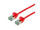 ROLINE RM Cordon DataCenter U/FTP Cat.6A (Classe EA), slim, rouge, 0,5 m