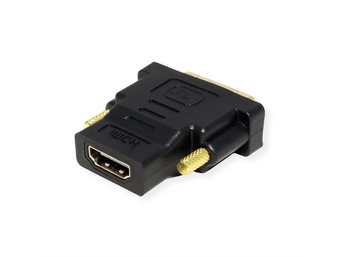 ROLINE Adaptateur HDMI-DVI, HDMI F - DVI-D M