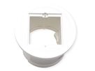 BACHMANN PIX 1xCM RAL9010 Anneau décoratif aspect inox