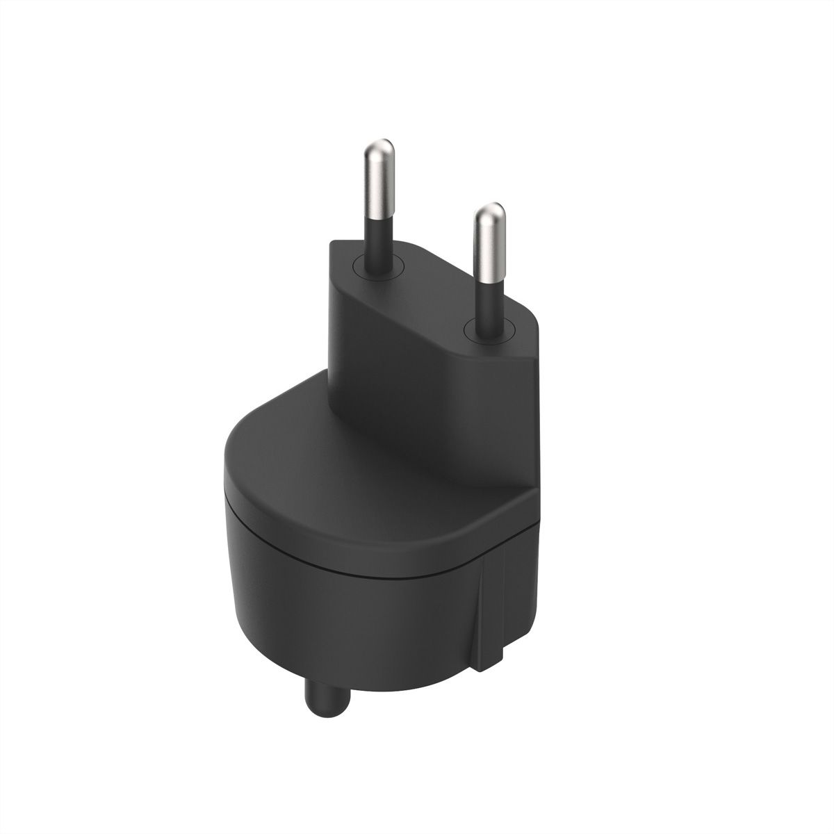 Adaptateur fixe D, prise de sécurité/CH, 2 pôles, T11, noir, Bulk