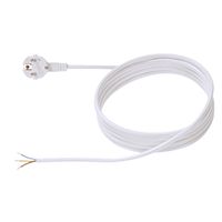 BACHMANN Câble H05VV-F 3G1,5 5m, blanc, non emballé