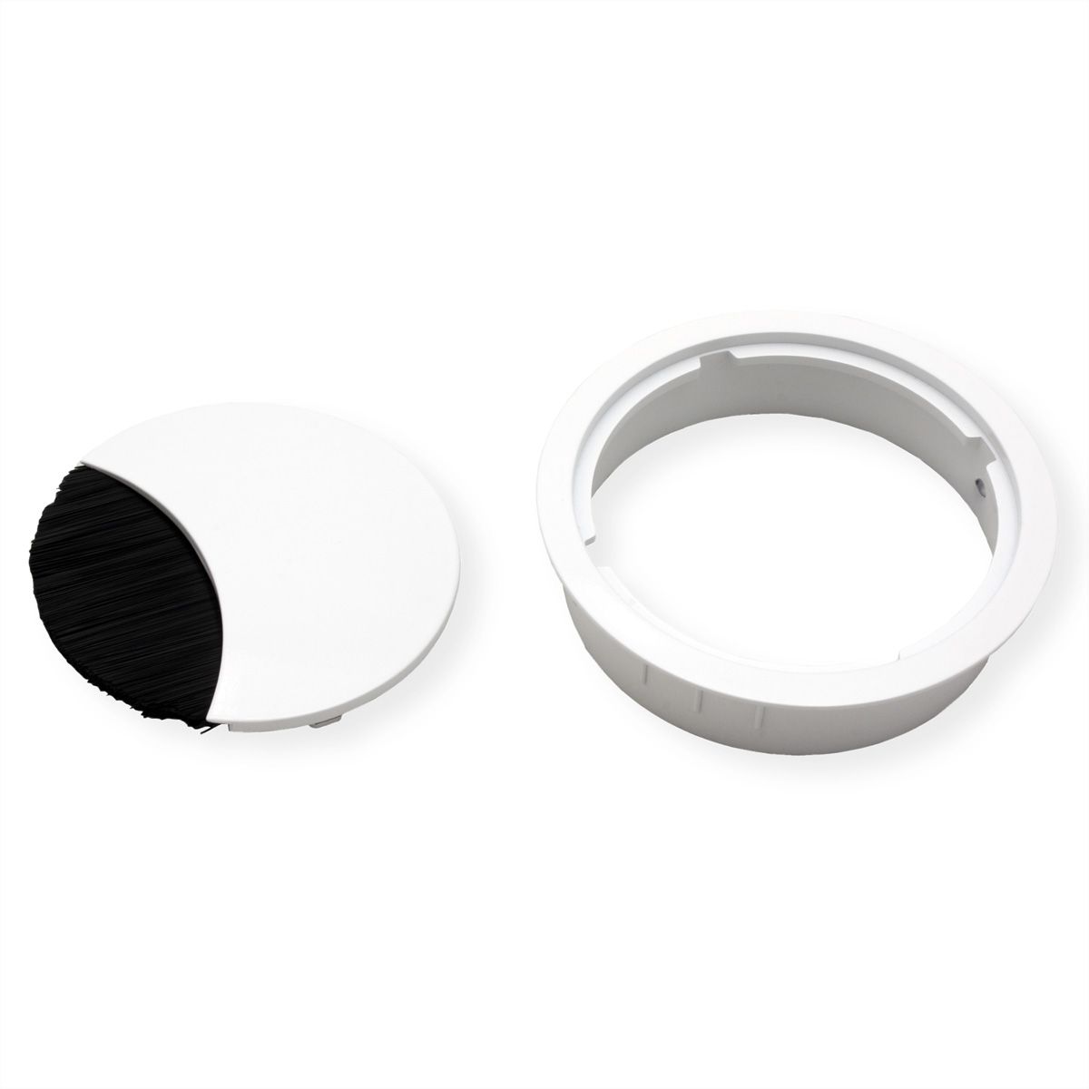BACHMANN LOOP ROUND Passe-câbles, rond, blanc