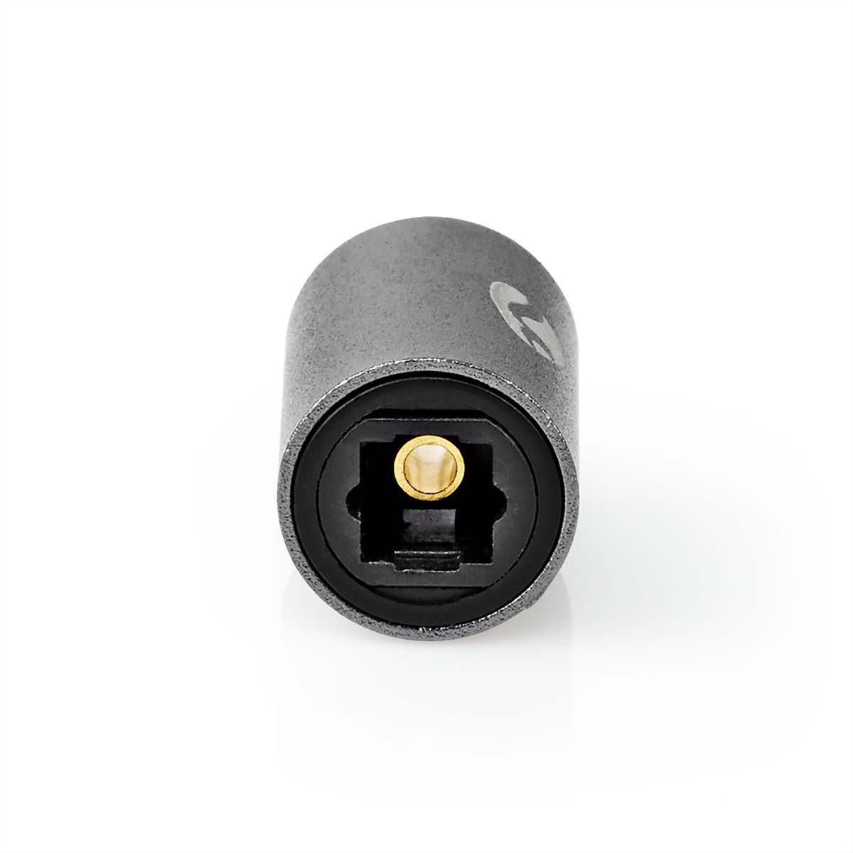 Nedis Toslink Adapter, Verbindungsadapter, BU/BU, grau