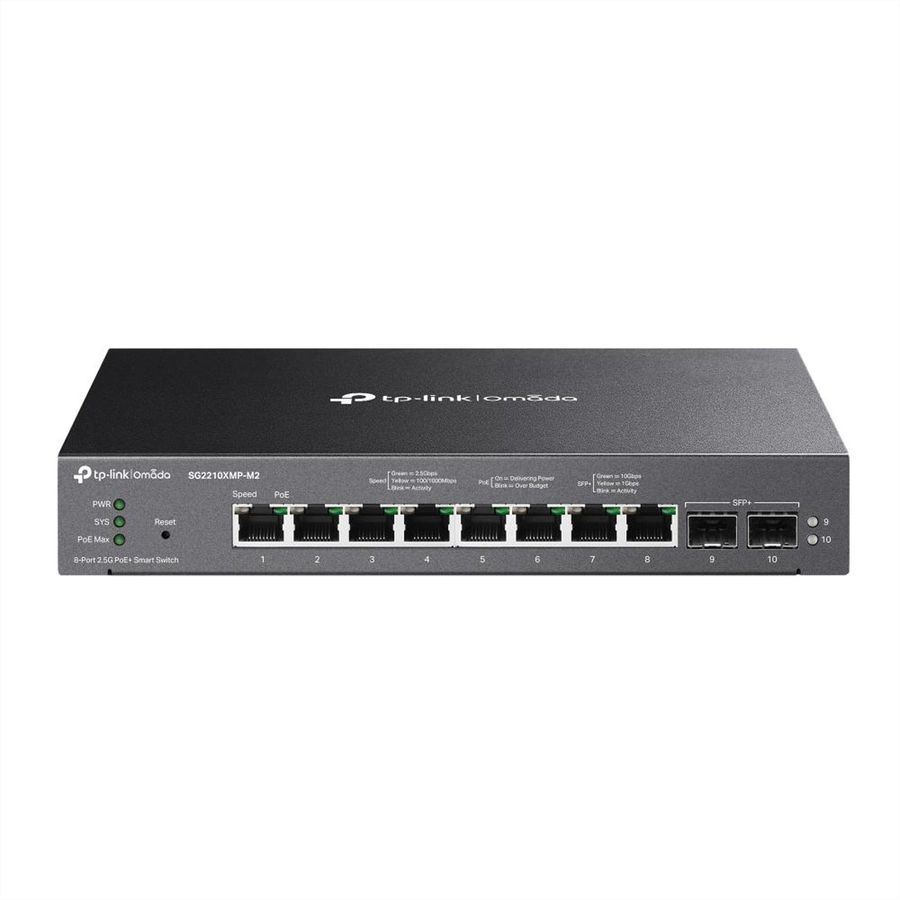 TP-Link SG2210XMP-M2 Omada PoE+ Switch 8 Port