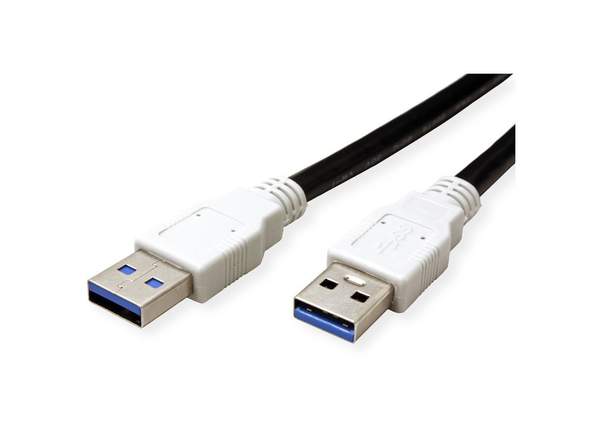 BACHMANN Câble USB 3.2 Gen 1 Type A-A, noir, 3 m