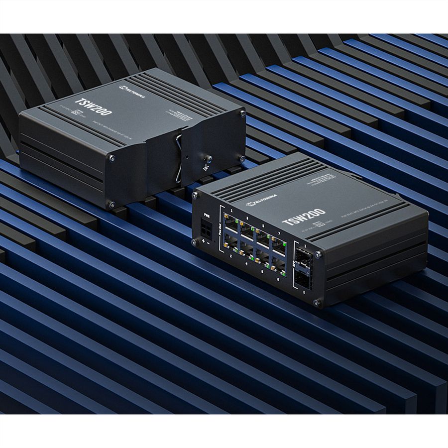 TELTONIKA TSW200 Unmanaged Switch PoE+ Gigabit SFP
