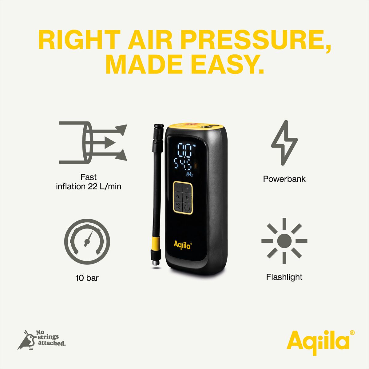 Aqiila Airbird C4 Tragbarer Kompressor