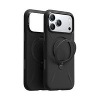 Torras Ostand Spin Softune Case, iPhone 17 Pro, MagSafe, noir