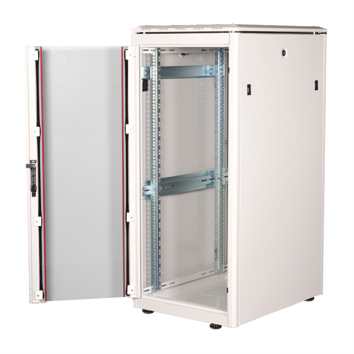 ROLINE 19-Zoll Netzwerkschrank Pro 26 HE, 600x800 BxT Glastür grau