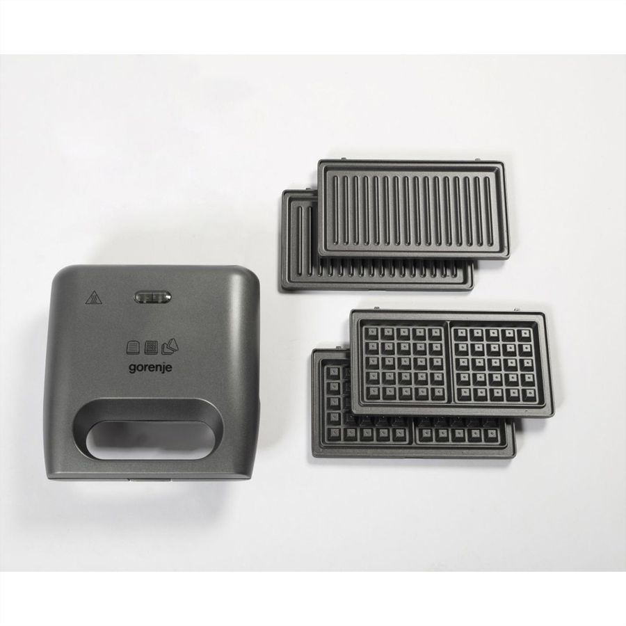 Gorenje Sandwichmaker SM703GCG, 700W, silber