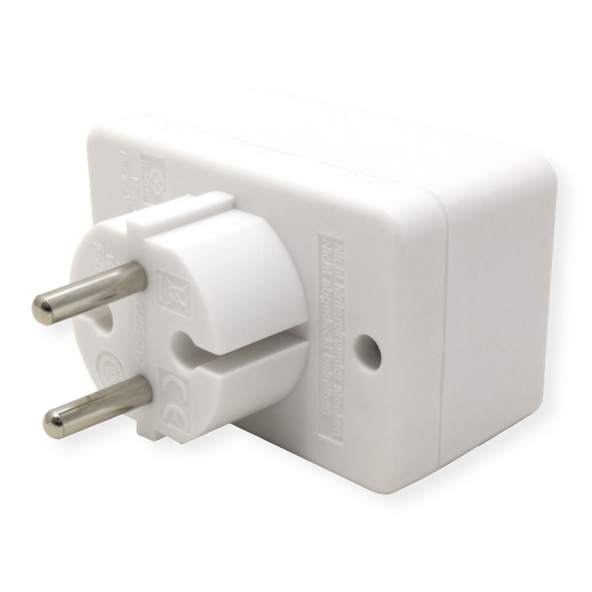 BACHMANN Multistecker 3xEuro, weiß 3x2,5A/230V