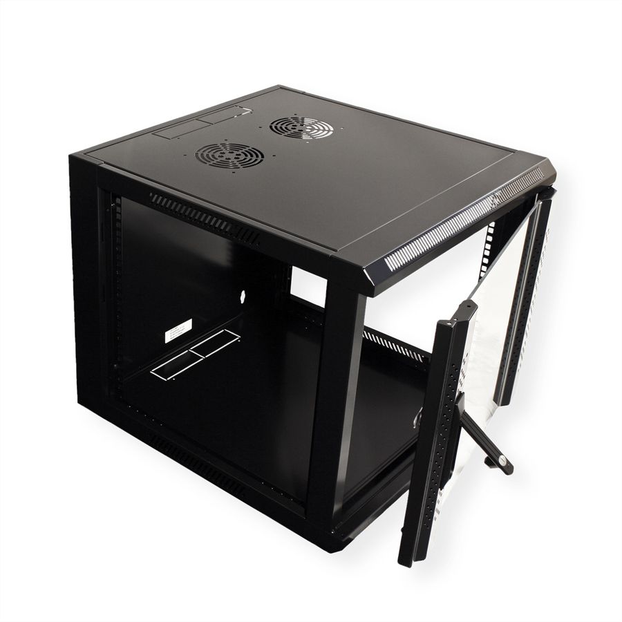 VALUE Armoire murale 6UH (HxLxP) 368x570x450 mm            (à monter), noir