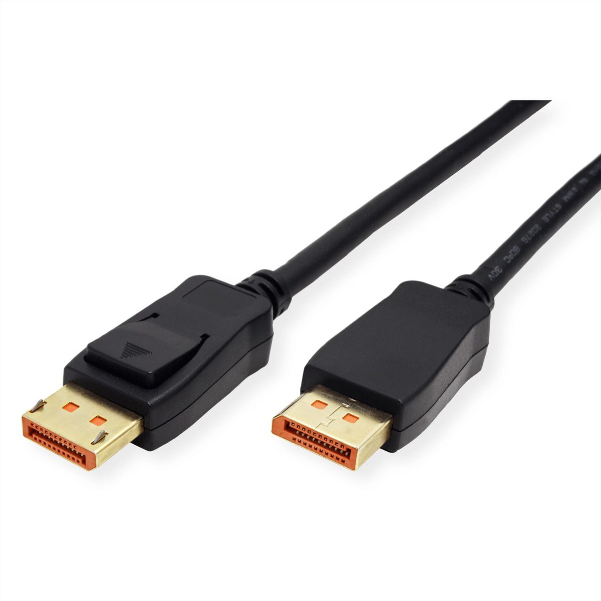ROLINE DisplayPort Kabel, v2.1, 10K, DP ST - ST, schwarz, 1 m