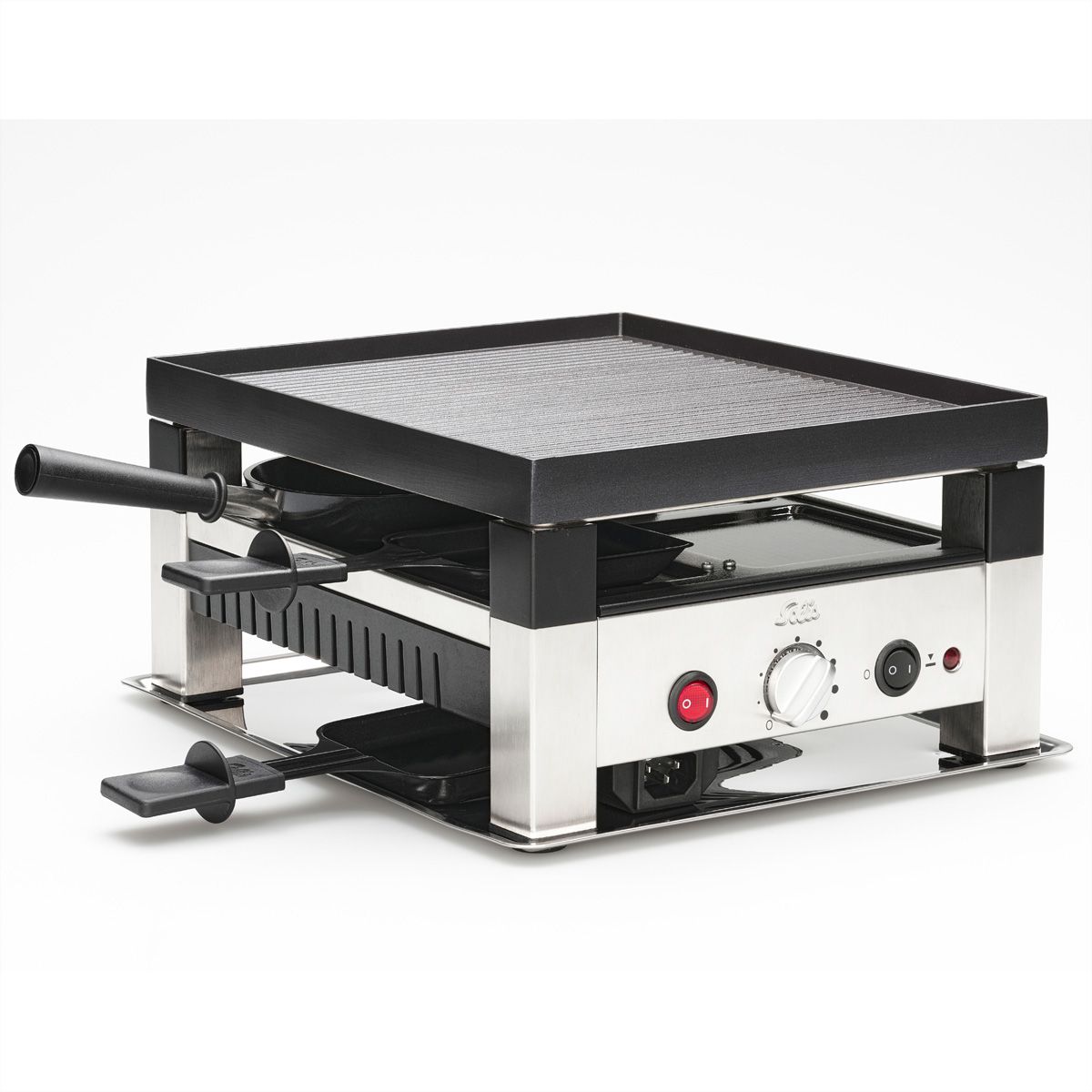 Solis 4 en 1 Raclette & Grill à pizza pour 4 personnes