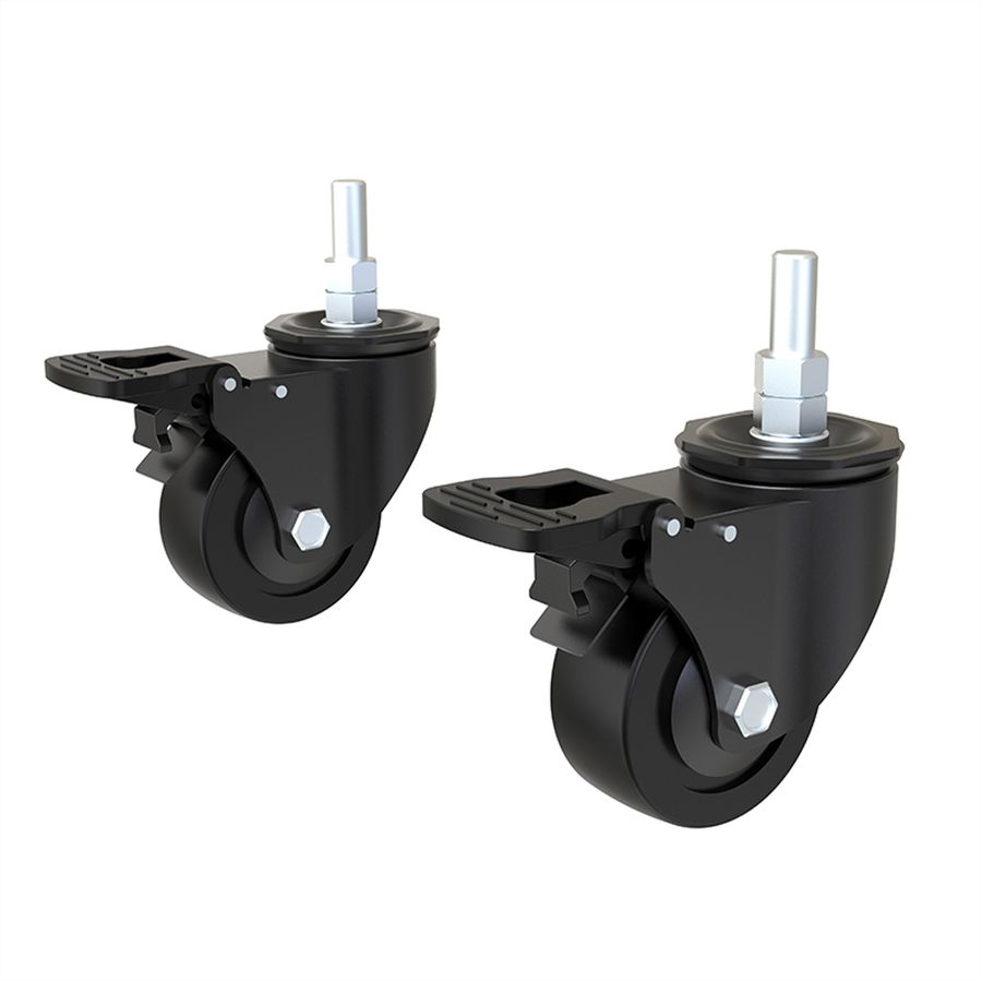 Hagor Kit de roulettes CPS - Locking caster, set for Leveling Feet - series, noir
