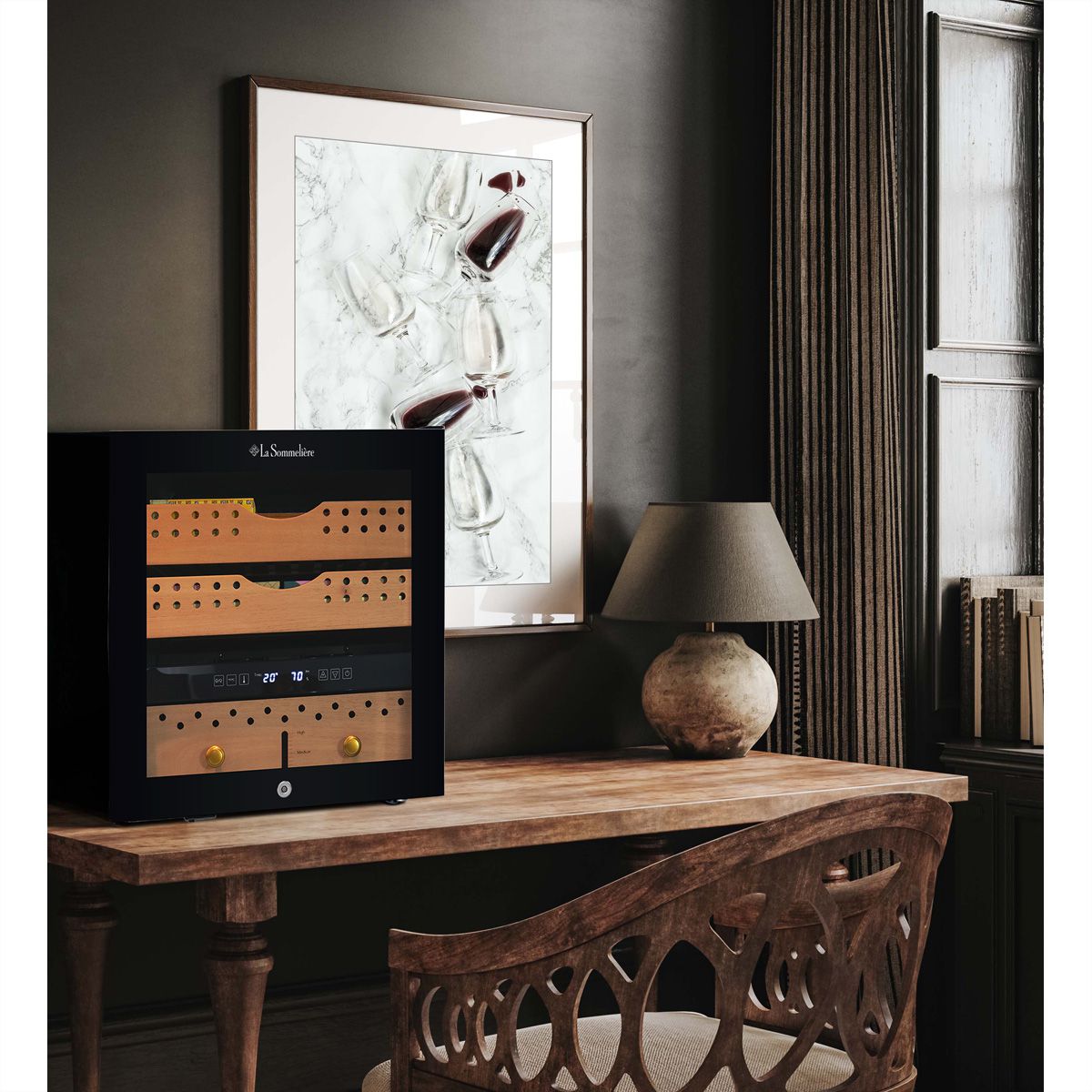 La Sommelière Zigarren-Humidor CIG260, Freistehend, 260 Zigarren