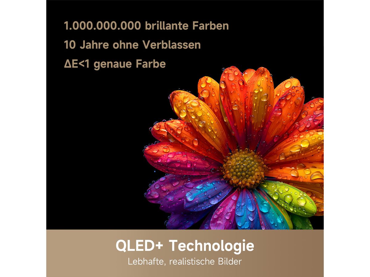 Dreame TV 55", Q100, Vivid QLED-4K, 120Hz, Mineral Black