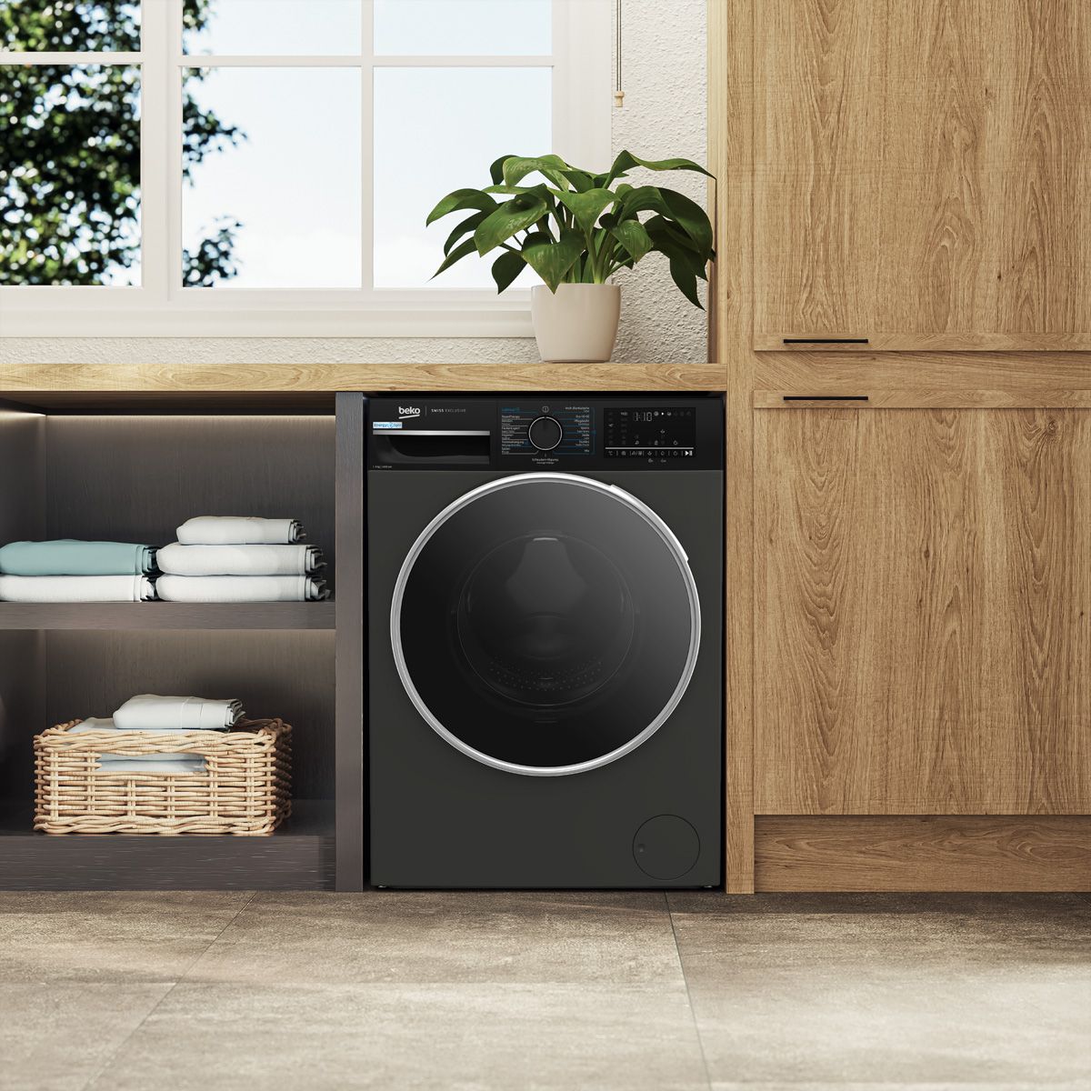 Beko Waschmaschine WM529, 9kg, A, manhattan gray