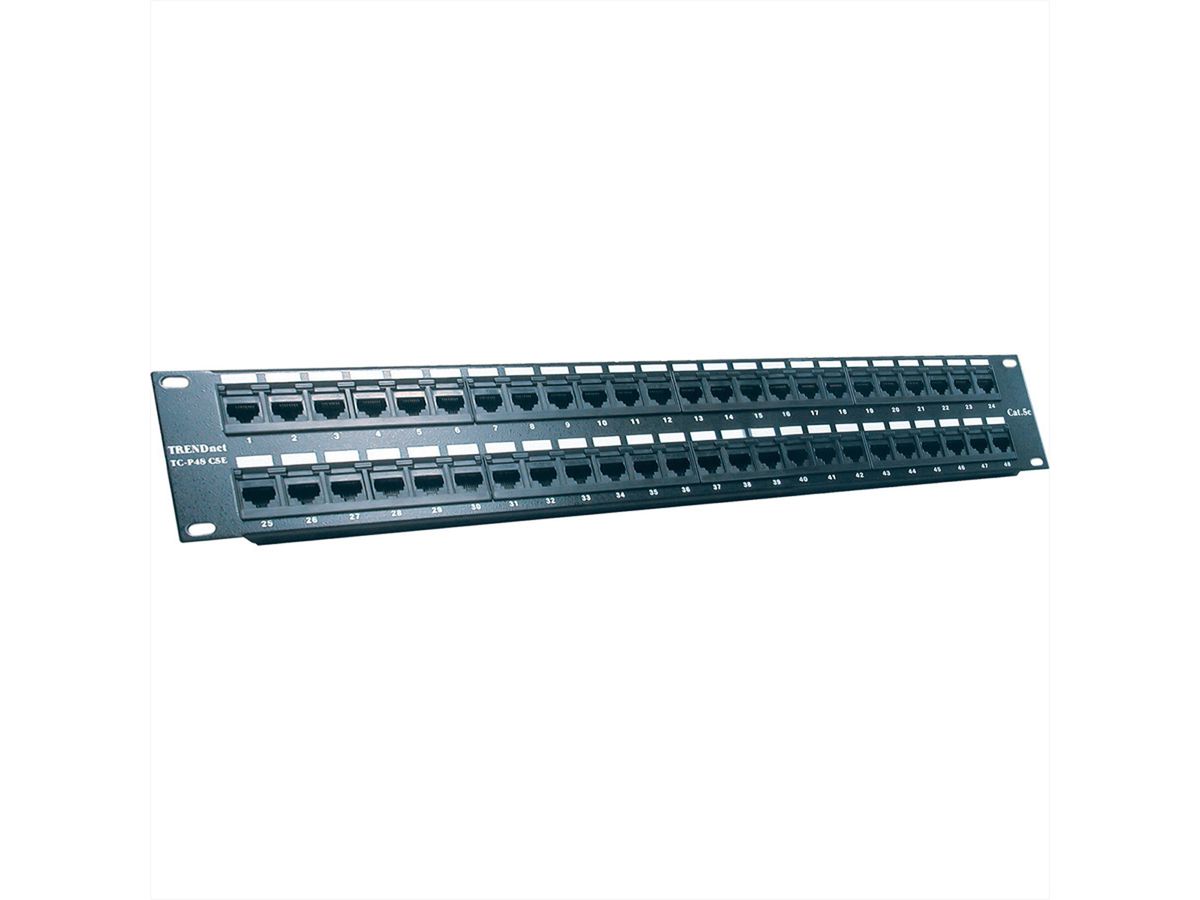 TRENDnet TC-P48C5E Patch Panel, 48-port Cat5/5e Unshielded