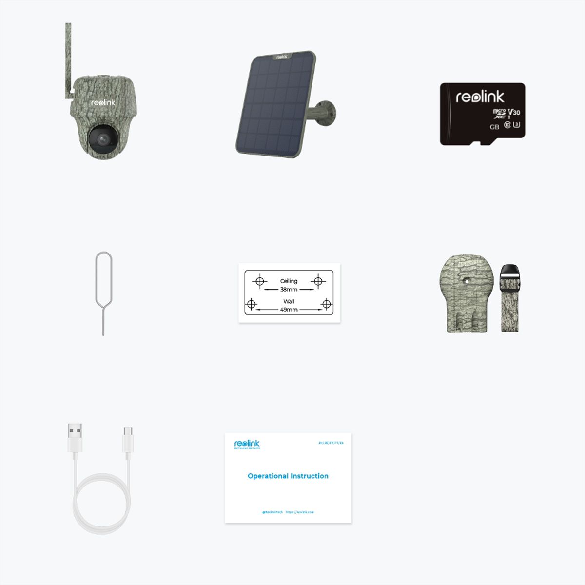 Reolink G450 Outdoor PT-Kamera, 8 MP, 90°, IR-LED 10m, LTE, Solar Panel