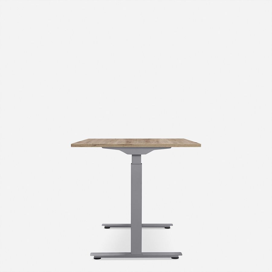 WRK21 Schreibtisch Smart 180 x 80 cm, Höhenverstellbar, Kendal Eiche / Grau