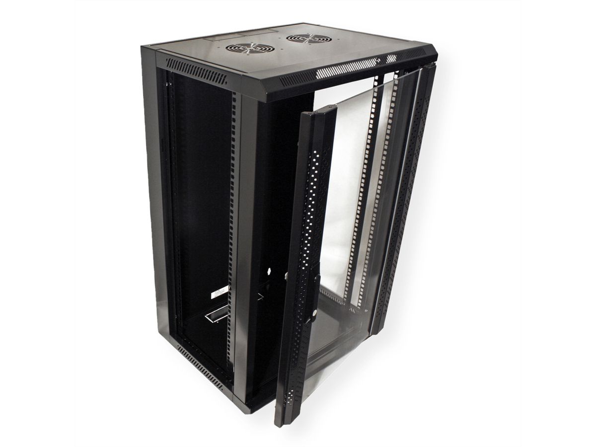 VALUE Armoire murale 18 UH (HxLxP) 901x570x450mm , noir