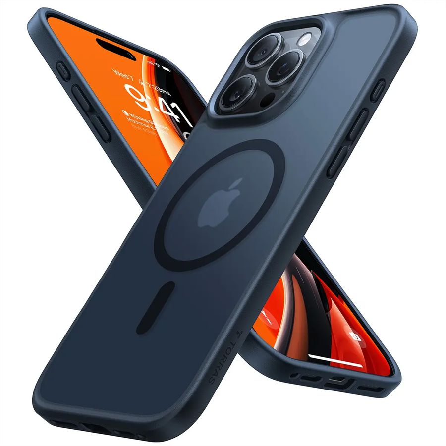 Torras Handyhülle Guadrian iPhone 16 Pro Max, MagSafe, schwarz