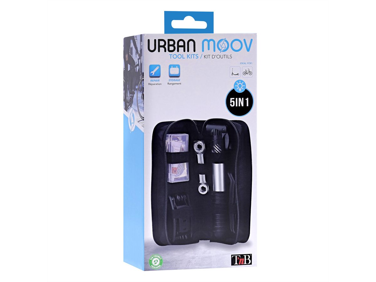 T'nB Urban Moov Set d'accessoires, 1x pompe,1x jeu de clés Allen & 6 pans