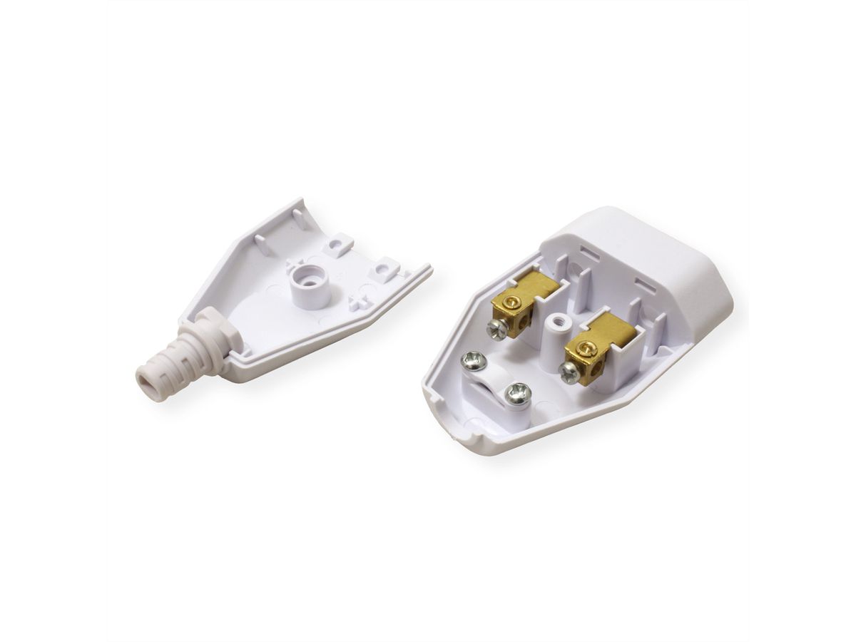 BACHMANN Prise femelle plate Euro 2,5A/250VAC, blanc