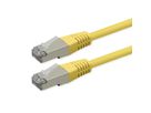 ROLINE Cordon Cat.6 (Classe E), PoE, S/FTP (PiMF) , jaune, 3 m