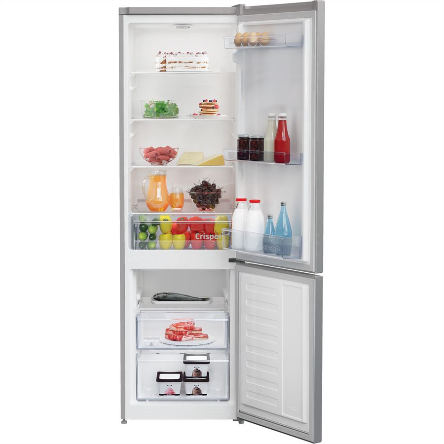 Beko Kühl-Gefrierkombination KG120, 291l, E, silber