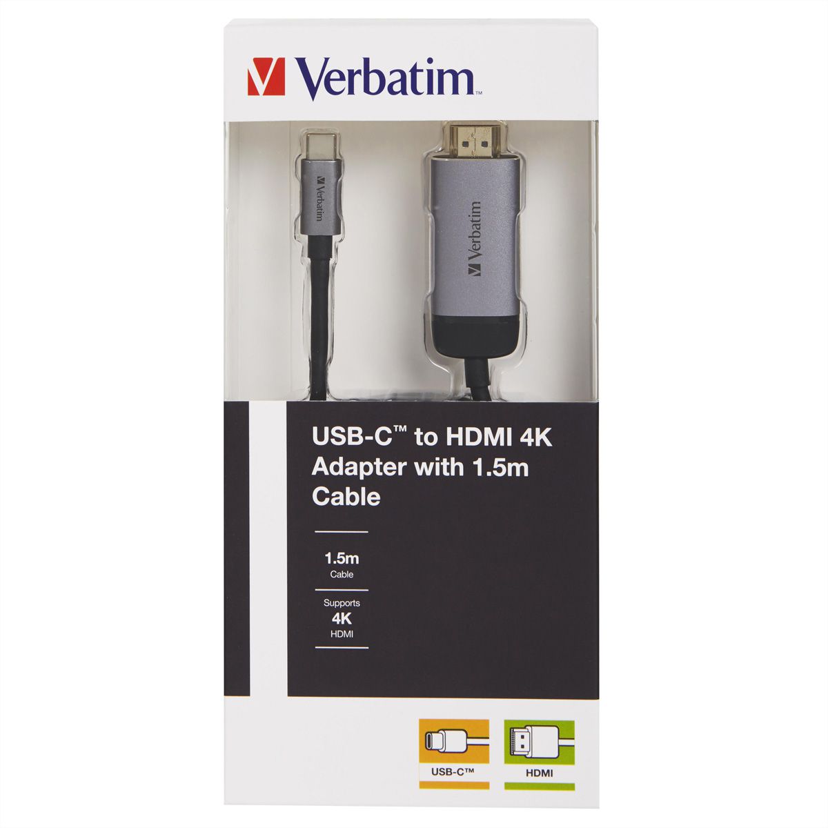 Verbatim USB-C auf HDMI Kabel, 1,5m