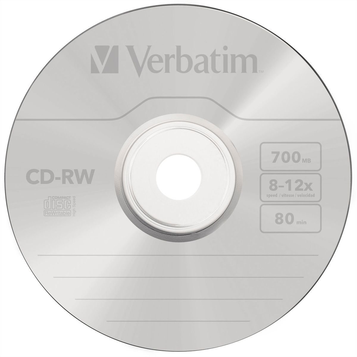 Verbatim CD-RW Spindle 700MB 12x 10 Pack