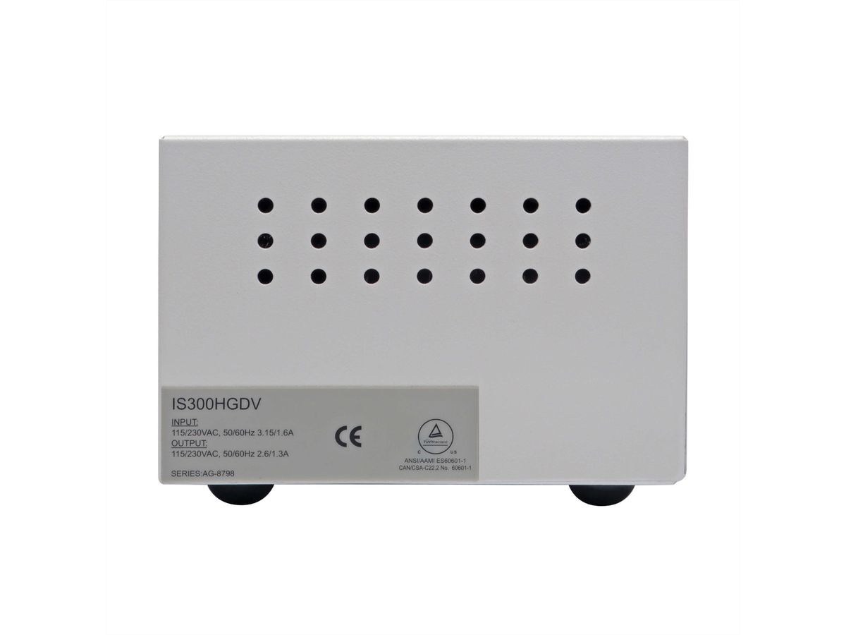 Eaton Isol. Trafo Dual-Volt. 115/230V 300W 60601-1 Medical C14 In 4 C13 Out