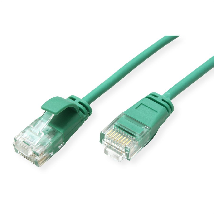 ROLINE UTP DataCenter Patchkabel Cat.6A (Class EA), LSOH, slim, grün, 3 m