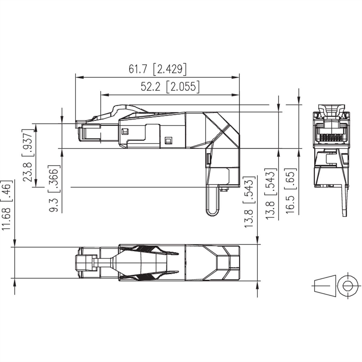 METZ CONNECT 25G RJ45 field plug pro 360