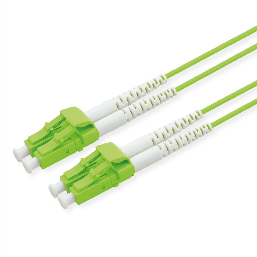 ROLINE LWL-Kabel 50/125µm OM5, LC/LC, LSOH, Low-Loss, grün, 7 m