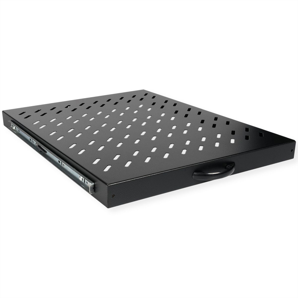 ROLINE 19-Zoll Fachboden 1 HE, ausziehbar 550 T 25 kg schwarz