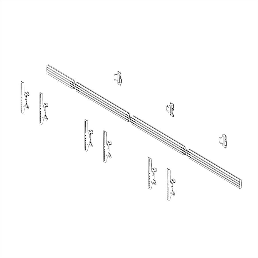 Hagor Menuboard CPSW3L 46-65" Menuboard Wandhalterung für 3 Displays