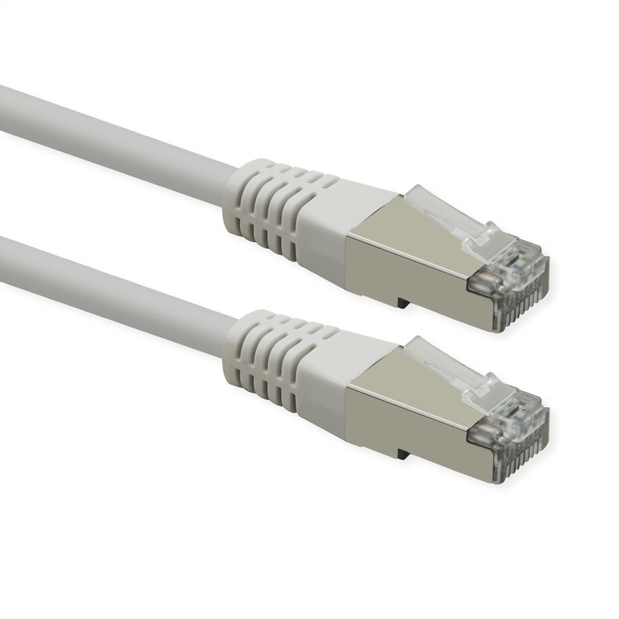 ROLINE Patchkabel Cat.6 (Class E), PoE, S/FTP (PiMF), weiß, 5 m